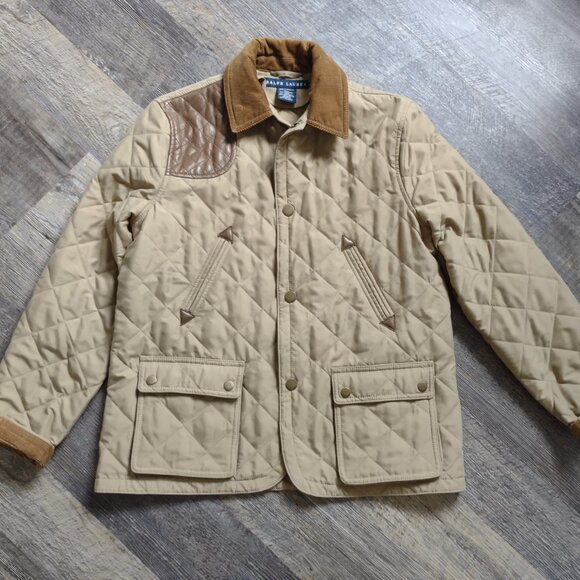 Ralph Lauren Jackets & Blazers - Ralph Lauren Quilted Jacket W/ Corduroy & Lambskin Trim Sz Small
